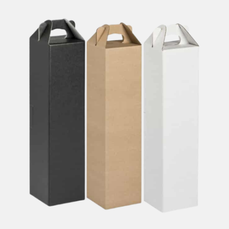 Single Bottle Gable Wine Box