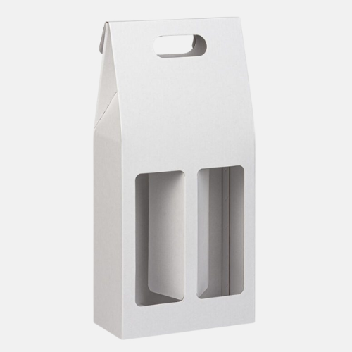 White 2 Bottle Window Wine Carrypak White 2 Bottle Window Wine Carrypak